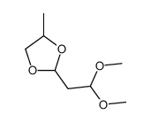 2-(2,2-dimethoxyethyl)-4-methyl-1,3-dioxolane结构式