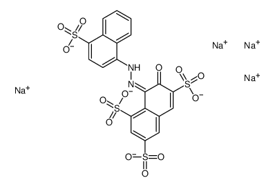 7-hydroxy-8-[(4-sulpho-1-naphthyl)azo]naphthalene-1,3,6-trisulphonic acid, sodium salt Structure