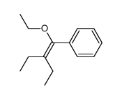 ethyl-(2-ethyl-1-phenyl-but-1-enyl)-ether Structure