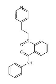 N-phenyl-2-(2-pyridin-4-yl-ethylsulfinyl)benzamide Structure