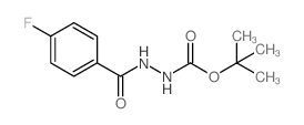 2-(4-氟苯甲酰基)肼羧酸叔丁酯结构式
