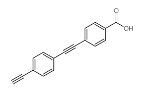 4-((4-乙炔苯基)乙炔)苯甲酸结构式