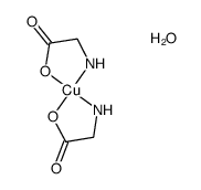 bisglycine copper(II) monohydrate Structure