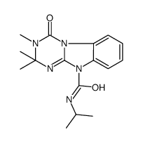 2,2,3-trimethyl-4-oxo-N-propan-2-yl-[1,3,5]triazino[1,2-a]benzimidazole-10-carboxamide结构式