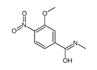 3-甲氧基-n-甲基-4-硝基苯甲酰胺结构式