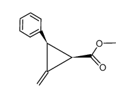 cis-methyl 3-phenyl-2-methylene-1-cyclopropanecarboxylate Structure