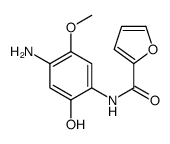 N-(4-amino-2-hydroxy-5-methoxyphenyl)furan-2-carboxamide结构式