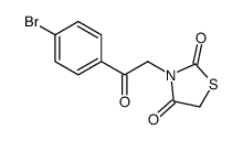 3-[2-(4-bromophenyl)-2-oxoethyl]-1,3-thiazolidine-2,4-dione结构式