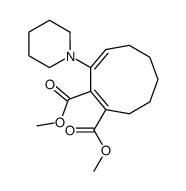dimethyl 3-(1-piperidinyl)-cis,cis-1,3-cyclononadiene-1,2-dicarboxylate Structure