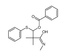 [2,2-dimethyl-3-(methylamino)-3-oxo-1-phenylsulfanylpropyl] benzoate结构式