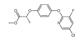 (R)(+)-2-[4-(5-chloro-3-fluoropyridin-2-yloxy)-phenoxy]-propionic acid methyl ester Structure