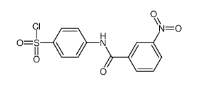 4-[(3-nitrobenzoyl)amino]benzenesulfonyl chloride结构式