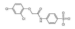 4-[[2-(2,4-dichlorophenoxy)acetyl]amino]benzenesulfonyl chloride Structure