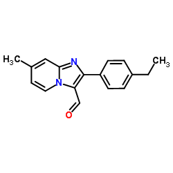 2-(4-Ethylphenyl)-7-methylimidazo[1,2-a]pyridine-3-carbaldehyde结构式