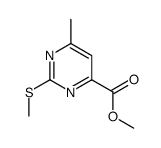 6-甲基-2-(甲硫基)嘧啶-4-羧酸甲酯结构式