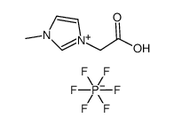 1-carboxymethyl-3-methylimidazolium hexafluorophosphate Structure