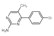 4-(4-溴苯基)-5-甲基-2-氨基嘧啶结构式