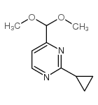 2-环丙基-4-二甲氧基甲基嘧啶结构式