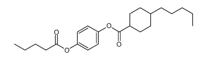 (4-pentanoyloxyphenyl) 4-pentylcyclohexane-1-carboxylate Structure