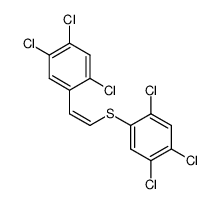 cis-1-(2,4,5-Trichlor-phenyl)-2-(2,4,5-trichlor-phenylthio)-ethylen结构式