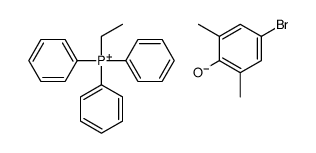 ethyltriphenylphosphonium, salt with 4-bromo-2,6-xylenol (1:1)结构式