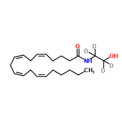 Anandamide-d4(乙醇溶液)结构式