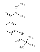 N-methoxy-N-methyl-2-pivalamidoisonicotinamide Structure