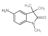 5-amino-1,3,3-trimethylindol-2-one Structure