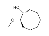 trans-2-methoxy-cyclooctan-1-ol结构式