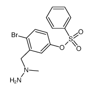 Benzenesulfonic acid 4-bromo-3-(N-methyl-hydrazinomethyl)-phenyl ester Structure