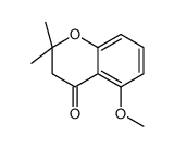 5-甲氧基-2,2-二甲基苯并二氢吡喃-4-酮结构式