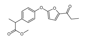 methyl 2-[4-(5-propanoylfuran-2-yl)oxyphenyl]propanoate Structure