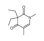 3,3-diethyl-1,5-dimethyl-1H-pyridine-2,4-dione结构式