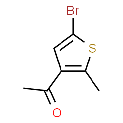3-乙酰基-5-溴-2-甲基噻吩结构式