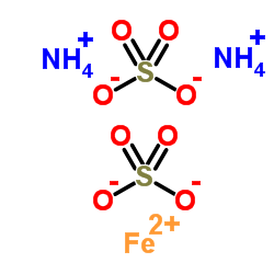 Ammonium iron(II) sulfate structure