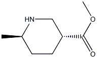 (3R,6R)-6-甲基-3-哌啶甲酸甲酯结构式