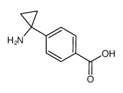 4-(1-aminocyclopropyl)benzoic acid Structure