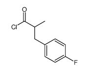 3-(4-fluorophenyl)--2-Methylpropanoyl chloride Structure