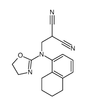 2-[[4,5-dihydro-1,3-oxazol-2-yl(5,6,7,8-tetrahydronaphthalen-1-yl)amino]methyl]propanedinitrile Structure