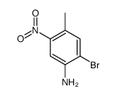 2-溴-4-甲基-5-硝基苯胺结构式