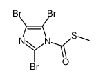 S-methyl 2,4,5-tribromoimidazole-1-carbothioate结构式