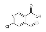 6-氯-4-甲酰基烟酸结构式