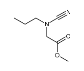 methyl N-cyano-N-n-propylaminoacetate Structure