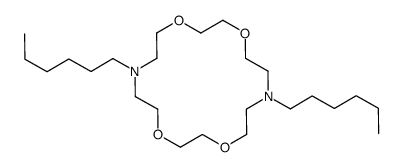 7,16-dihexyl-1,4,10,13-tetraoxa-7,16-diazacyclooctadecane Structure