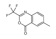 6-methyl-2-(trifluoromethyl)-3,1-benzoxazin-4-one结构式