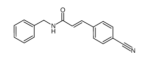 (E)-N-benzyl-3-(4-cyanophenyl)acrylamide结构式
