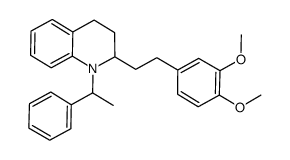 2-[2-(3,4-dimethoxyphenyl)ethyl]-1-(1-phenylethyl)-1,2,3,4-tetrahydroquinoline结构式