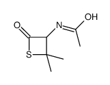 N-(2,2-dimethyl-4-oxothietan-3-yl)acetamide结构式