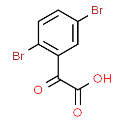 2-(2,5-二溴苯基)-2-氧代乙酸结构式