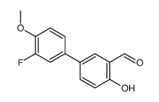 5-(3-fluoro-4-methoxyphenyl)-2-hydroxybenzaldehyde Structure